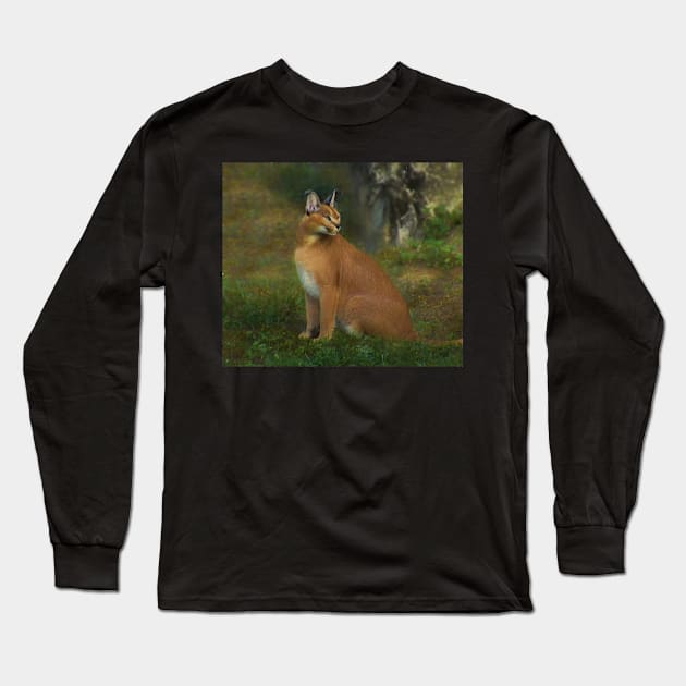 Caracal Long Sleeve T-Shirt by Guardi